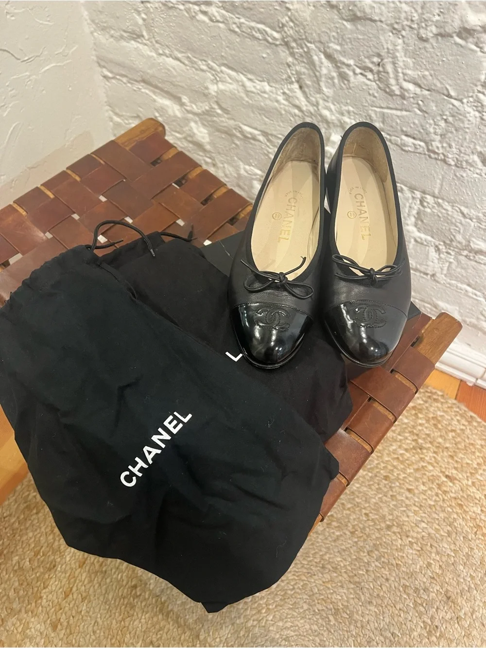 Chanel Leather Ballet Flats